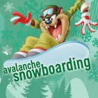 Looney Tunes: Avalanche Snowboarding, a fun snowboarding game, players go on a fast chase with Taz on a snow-covered mountain wall. Players will control Taz to dodge rocks, climb ramps, collect stars and escape the giant avalanche behind to win.