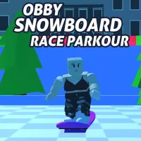 Obby Snowboard Race Parkour