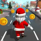 Santa Run is an endless runner game set in Christmas, where you control Santa Claus navigating snowy obstacles to collect candy.