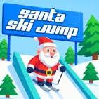 Santa Ski Jump is a dynamic skiing game in which players transform into Santa Claus to perform impressive jumps on winter snow slopes. The game poses challenges that require flexible control and sharp reflexes to score maximum points.