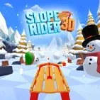 Slope Rider 3D is a high-speed snowboarding game where you hurtle down icy slopes with a series of unexpected challenges.