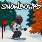Snowboard 2D is an exciting 2D snowboarding game that takes you down endless snow slopes, dodging obstacles and performing spectacular jumps. Players will control the character with the mouse to glide through dangerous roads, collect flags, first aid kits and score points with tricks in mid-air.