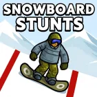 In Snowboard Stunts, you need to use the kickers to stay in the air longer if you want to become 