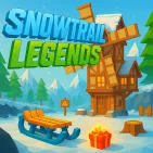 Snowtrail Legends is an exciting snowboarding game that takes players on dramatic adventures on snowy slopes. You'll have to show how good you are at controlling your car as you try to get past a bunch of unexpected problems, like downed trees, shaky suspension bridges, and tricky, slippery roads.