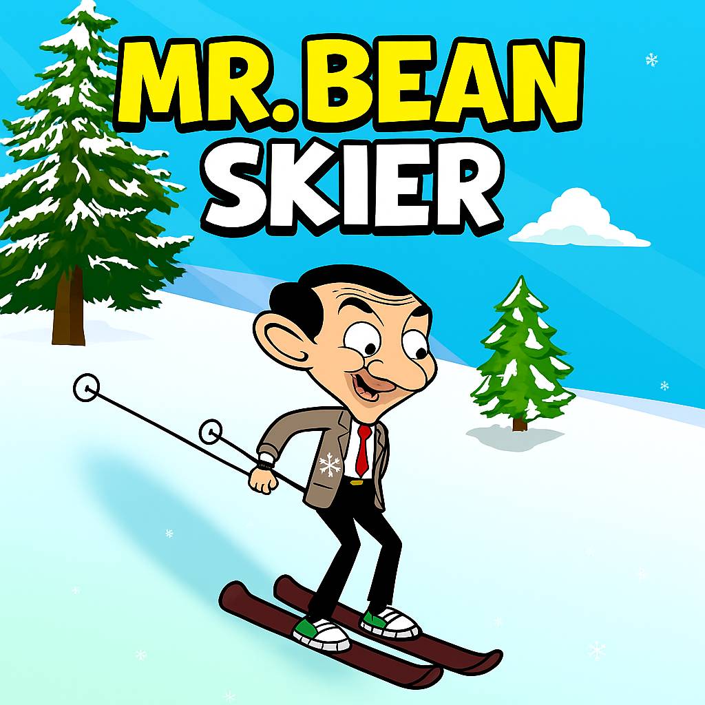 Play game Mr. Bean Skier